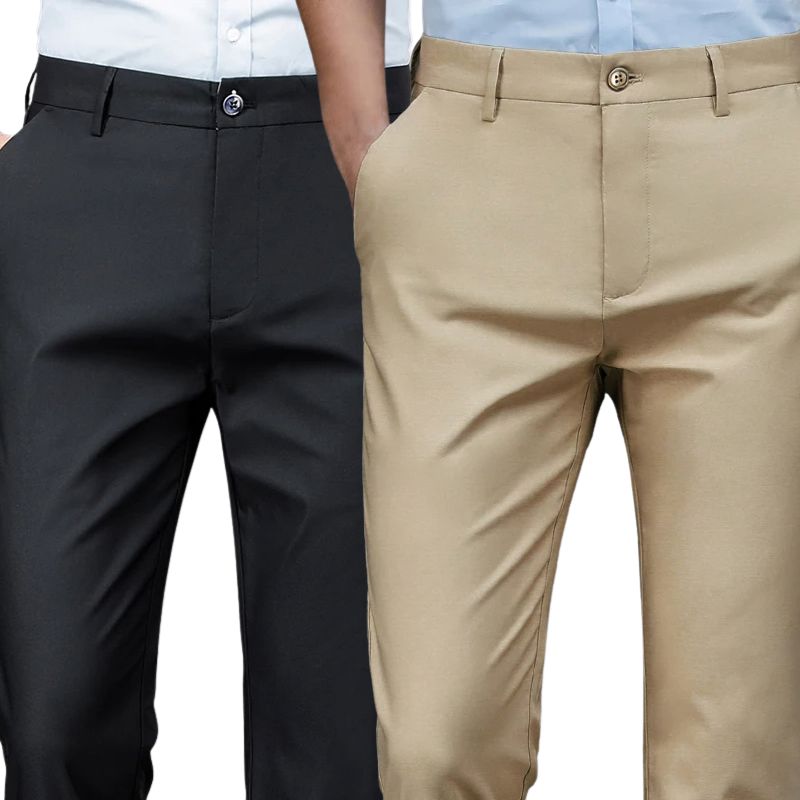 COMPRE 1 E LEVE 2 | Calça Social Clássica Alfaiataria Gentleman 2025 + Brinde Cinto Social Couro