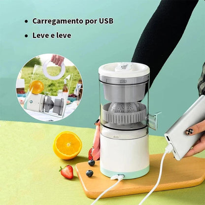 Espremedor de Frutas Portátil USB – Sem Fio e Lâminas Duplas para Extração Eficiente