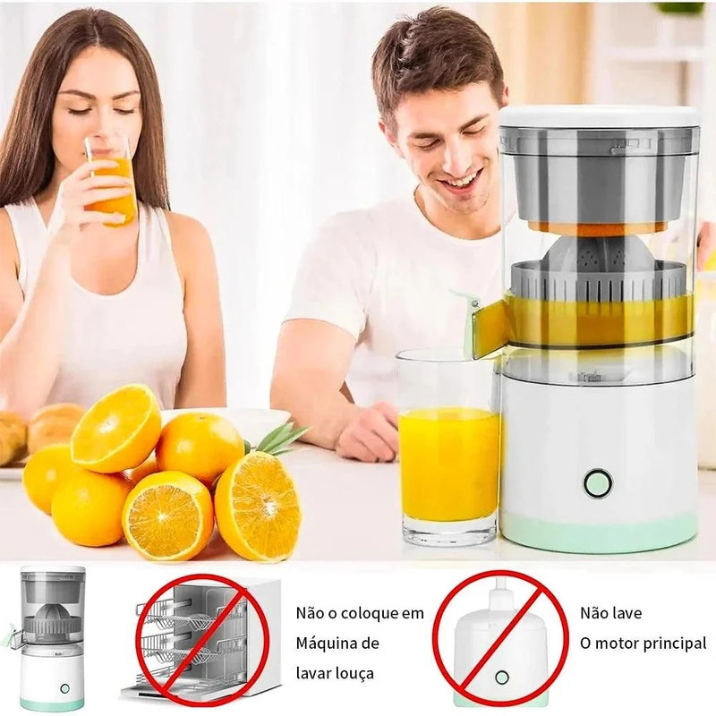 Espremedor de Frutas Portátil USB – Sem Fio e Lâminas Duplas para Extração Eficiente