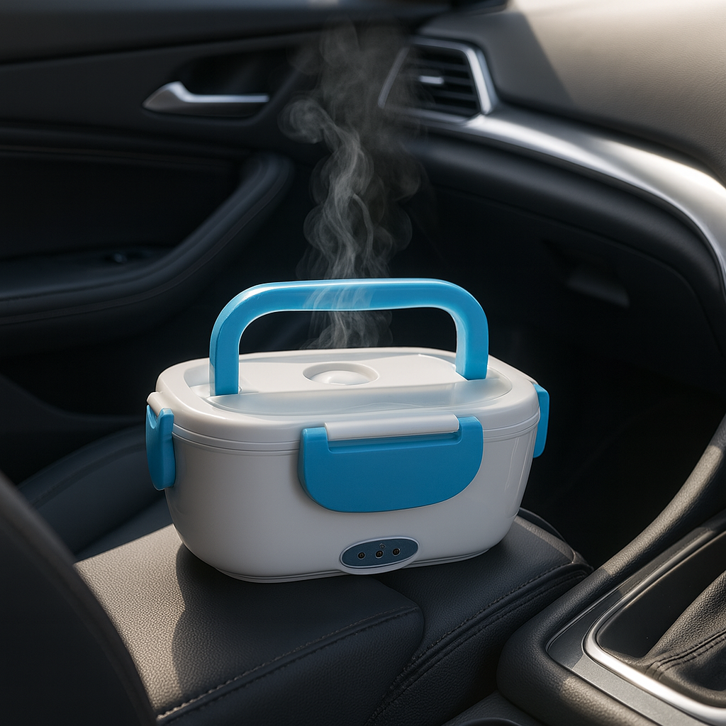 Marmita Elétrica Portátil 2 em 1 – Aqueça sua comida onde estiver