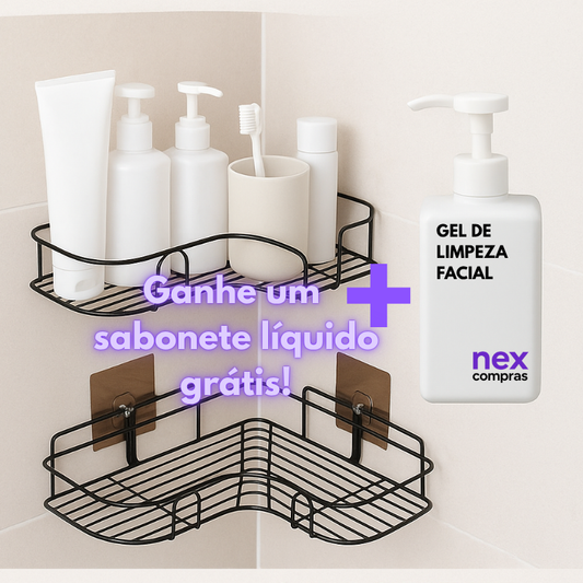 🔥 Kit Banheiro Organizado + Brinde Especial