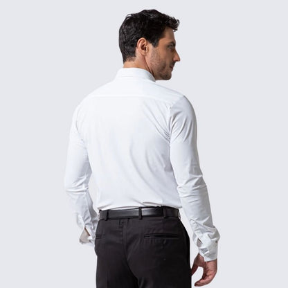 Compre 1 Leve 2 | Camisa Social Ultra Elastech Anti amassados + Relogio de Brinde