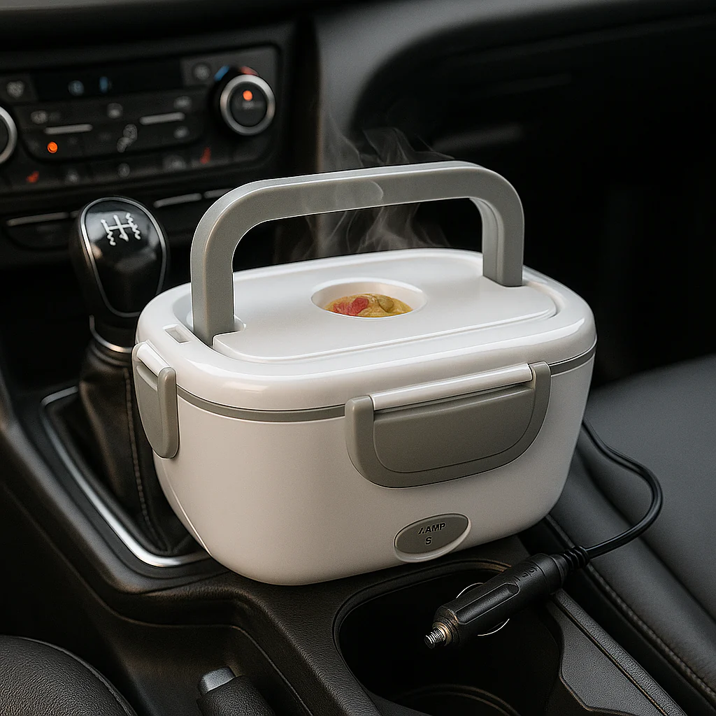 Marmita Elétrica Portátil 2 em 1 – Aqueça sua comida onde estiver