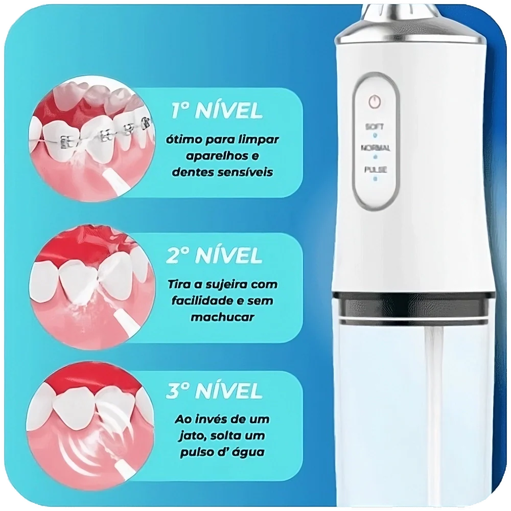 Irrigador Oral para Limpeza Bucal - OralFlow